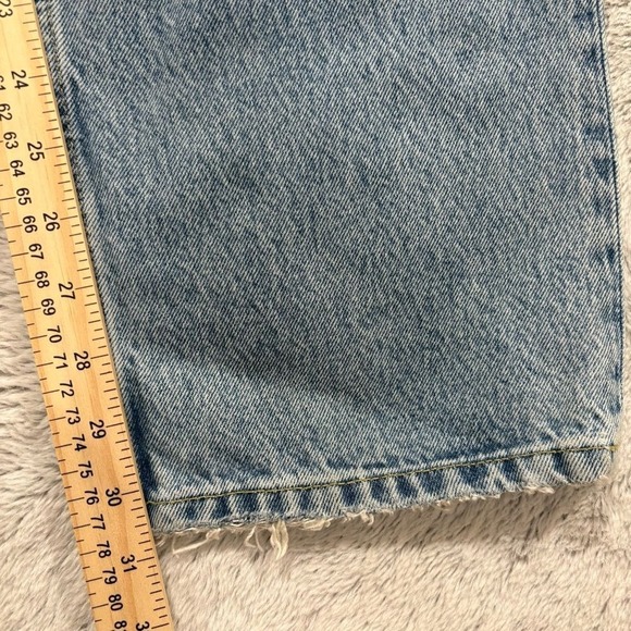 RE/DONE 90s Comfy Jean - Sunfaded Destroy Women's Size 26 Distressed NWT Revolve - Picture 11 of 14